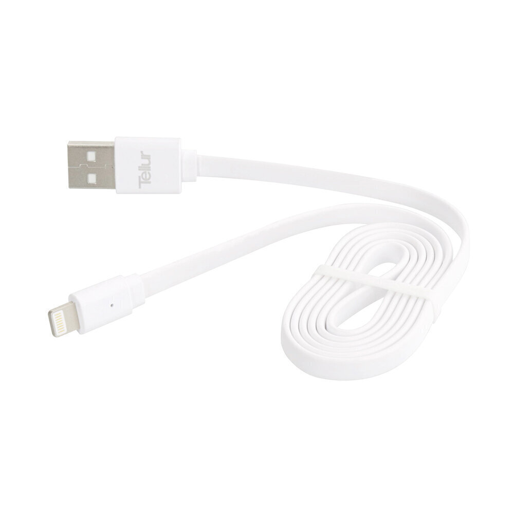 Kaapeli Tellur USB / Lightning, 0,95 m, valkoinen hinta ja tiedot | Puhelinkaapelit | hobbyhall.fi