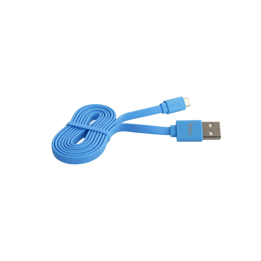Kaapeli Tellur USB / Micro USB, 1m, sininen hinta ja tiedot | Puhelinkaapelit | hobbyhall.fi