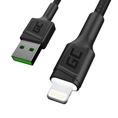 Green Cell KABGC12, USB - Lightning, 2m hinta ja tiedot | Puhelinkaapelit | hobbyhall.fi