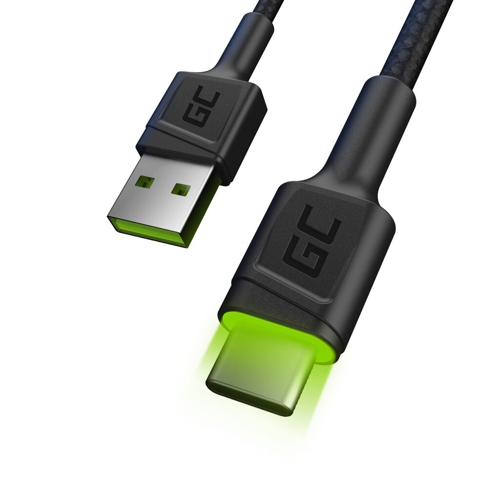 Green Cell KABGC13, USB - USB-C, 2m hinta ja tiedot | Puhelinkaapelit | hobbyhall.fi