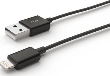 Satelliitti Natec Lightning M-> USB-A M 1,5 m musta hinta ja tiedot | Puhelinkaapelit | hobbyhall.fi