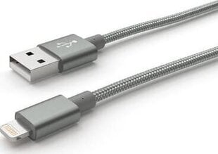 Satelliitti Natec Lightning M-> USB-A M 1,5 m harmaa hinta ja tiedot | Puhelinkaapelit | hobbyhall.fi