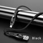 USB / Lightning-kaapeli USAMS, musta, 120cm (virtamittauksella). hinta ja tiedot | Puhelinkaapelit | hobbyhall.fi