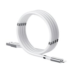 Remax kaapeli self-organizing magnetic, USB - Lightning cable, 1 m, valkoinen hinta ja tiedot | Puhelinkaapelit | hobbyhall.fi