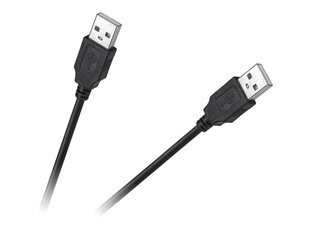 Cabletech AM-AM USB-kaapeli 1,5 m musta hinta ja tiedot | Puhelinkaapelit | hobbyhall.fi