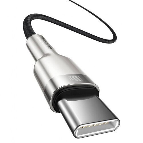 Baseus Cafule Metallikaapeli USB C - USB C, tiedonsiirtoon ja lataukseen jopa 100W, 1m, musta hinta ja tiedot | Puhelinkaapelit | hobbyhall.fi