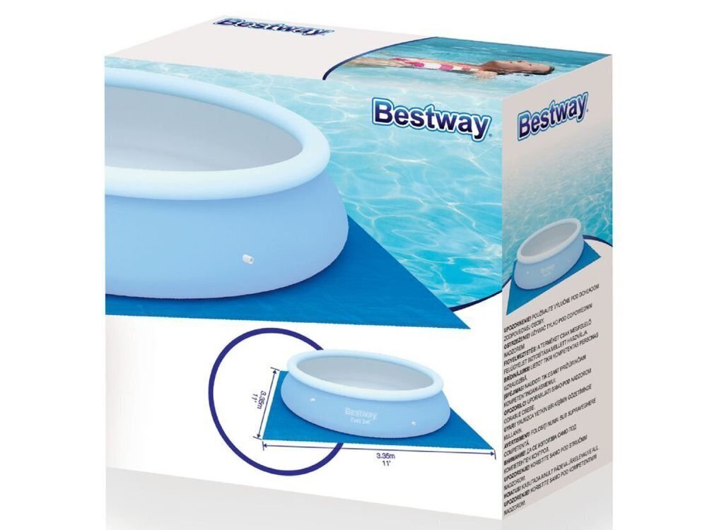 Allasmatto 335x335 cm, Bestway 58001 hinta ja tiedot | Uima-allastarvikkeet | hobbyhall.fi