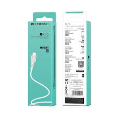 Borofone X16 USB-C kaapeli 100cm valkoinen hinta ja tiedot | Puhelinkaapelit | hobbyhall.fi
