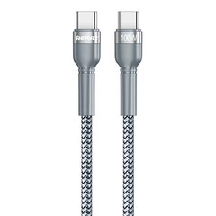 Remax kaapeli Jany Series Nylon Braided, USB Type C, 1m, hopea hinta ja tiedot | Remax Puhelimet, älylaitteet ja kamerat | hobbyhall.fi