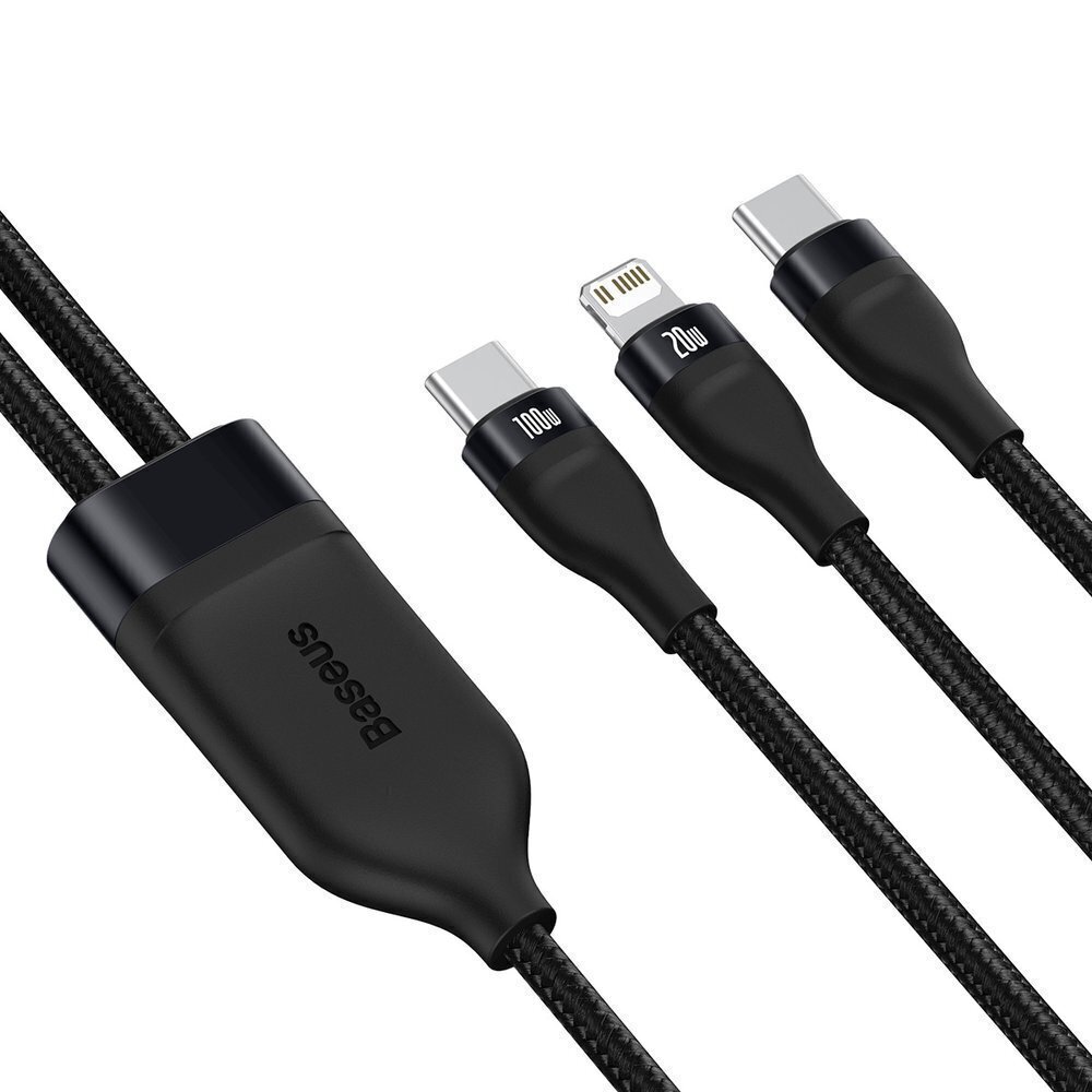 Baseus BSU2713BLK, USB Typ C / Lightning kaapeli hinta ja tiedot | Puhelinkaapelit | hobbyhall.fi