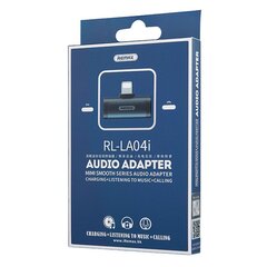 Remax adapteriliitäntä SMOTH Series Audio, musta hinta ja tiedot | Puhelinkaapelit | hobbyhall.fi