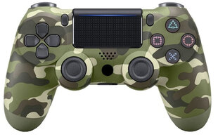 Games World PS4 Doubleshock 4 V2 Wireless Gamepad/Controller Camouflage Green PS4/PS5/Android/iOS hinta ja tiedot | Ohjaimet ja lisätarvikkeet | hobbyhall.fi