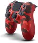 Games World PS4 Doubleshock 4 V2 Wireless Gamepad/Controller Camouflage Red PS4/PS5/Android/iOS hinta ja tiedot | Ohjaimet ja lisätarvikkeet | hobbyhall.fi