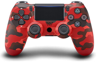 Games World PS4 Doubleshock 4 V2 Wireless Gamepad/Controller Camouflage Red PS4/PS5/Android/iOS hinta ja tiedot | Ohjaimet ja lisätarvikkeet | hobbyhall.fi