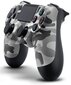 Games World PS4 Doubleshock 4 V2 Wireless Gamepad/Controller Camouflage Grey PS4/PS5/Android/iOS hinta ja tiedot | Ohjaimet ja lisätarvikkeet | hobbyhall.fi