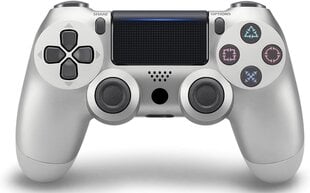 Langaton peliohjain PS4:lle/PS5:lle/Androidille/iOS:lle, PC Games World PS4 Doubleshock 4 V2 Silver hinta ja tiedot | Ohjaimet ja lisätarvikkeet | hobbyhall.fi