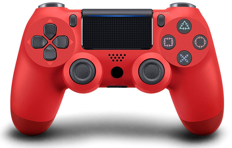 Games World PS4 Doubleshock 4 V2 Wireless Gamepad/Controller Red PS4/PS5/Android/iOS