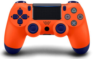 Games World PS4 Doubleshock 4 V2 langaton peliohjain/ohjain, oranssi (Sunset Orange) PS4/PS5/Android/iOS hinta ja tiedot | Ohjaimet ja lisätarvikkeet | hobbyhall.fi