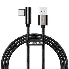 Baseus USB-kaapeli USB-C, Legend -sarja, 66 W, 1 m (musta) hinta ja tiedot | Puhelinkaapelit | hobbyhall.fi