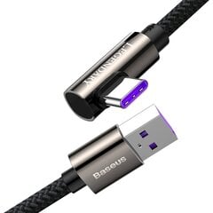 Baseus USB-kaapeli USB-C, Legend -sarja, 66 W, 1 m (musta) hinta ja tiedot | Puhelinkaapelit | hobbyhall.fi