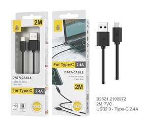 Kaapeli USB-C 2m 2.4A OnePlus musta hinta ja tiedot | OnePlus Puhelimet, älylaitteet ja kamerat | hobbyhall.fi