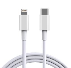 Goodbuy Lightning -> USB-C-kaapeli 18W / 200 cm, valkoinen hinta ja tiedot | Puhelinkaapelit | hobbyhall.fi