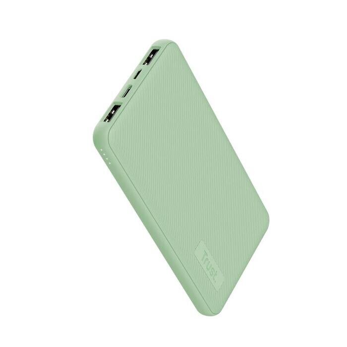 MAITINIMO BANKAS USB 10000MAH/PRIMO GREEN 25029 TRUST hinta ja tiedot | Varavirtalähteet | hobbyhall.fi