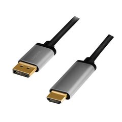 LogiLink Display port HDMI 2m hinta ja tiedot | Kaapelit ja adapterit | hobbyhall.fi