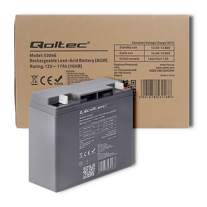 Qoltec 53046 hinta ja tiedot | UPS-laitteet | hobbyhall.fi