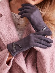 Naisten tyylikkäät tummanharmaat hanskat hinta ja tiedot | Naisten käsineet | hobbyhall.fi