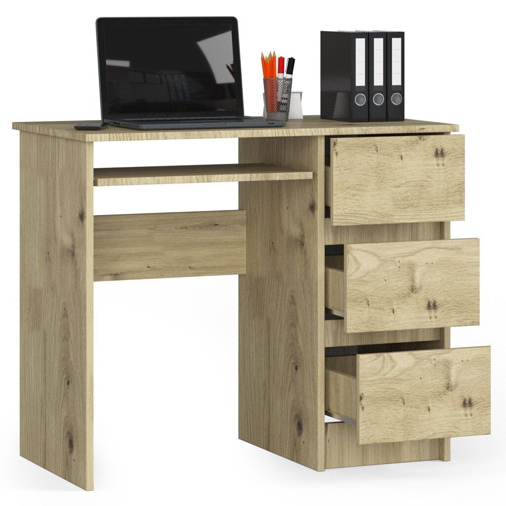 Akord A-6 90 työpöytä, ruskea hinta ja tiedot | Tietokonepöydät ja työpöydät | hobbyhall.fi