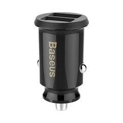 Autolaturi Baseus Grain Mini 2x USB 3.1A (CCALL-ML01), musta hinta ja tiedot | Puhelimen laturit | hobbyhall.fi