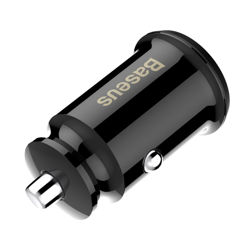 Autolaturi Baseus Grain Mini 2x USB 3.1A (CCALL-ML01), musta hinta ja tiedot | Puhelimen laturit | hobbyhall.fi