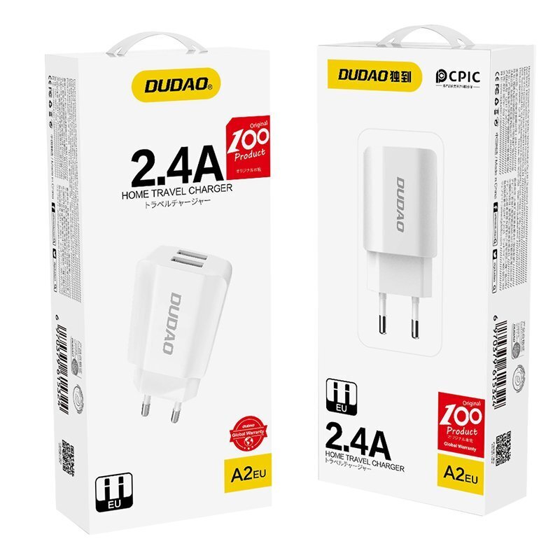 Dudao 2x USB hinta ja tiedot | Puhelimen laturit | hobbyhall.fi