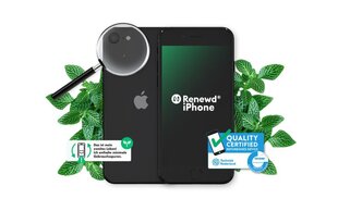 Renewd® iPhone SE (2022) 64GB Midnight Black RND-P26164 hinta ja tiedot | Renewd Puhelimet, älylaitteet ja kamerat | hobbyhall.fi