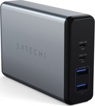 Satechi USB Jagaja Satechi 108W 2xUSB-C+2xUSB-A USB hub hinta ja tiedot | Puhelimen laturit | hobbyhall.fi