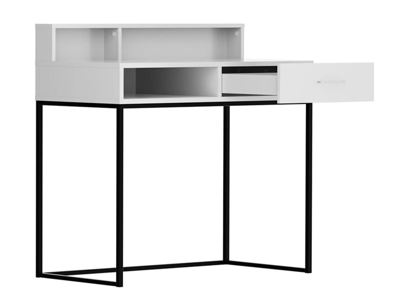 Black Red White Modeo työpöytä, valkoinen hinta ja tiedot | Tietokonepöydät ja työpöydät | hobbyhall.fi