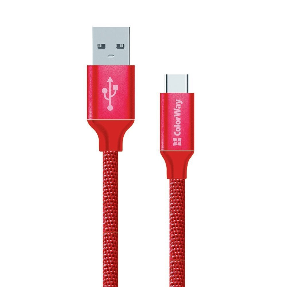 ColorWay Type-C Data Cable USB 2.0, Fast hinta ja tiedot | Puhelimen laturit | hobbyhall.fi