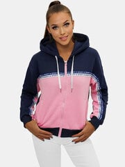 Naisten pusero tummansininen - vaaleanpunainen Clarise JS/B26044Z-51478-XL hinta ja tiedot | Naisten hupparit, collegepaidat ja villapaidat | hobbyhall.fi