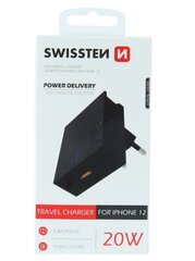 Swissten Premium USB-C, 20W hinta ja tiedot | Puhelimen laturit | hobbyhall.fi
