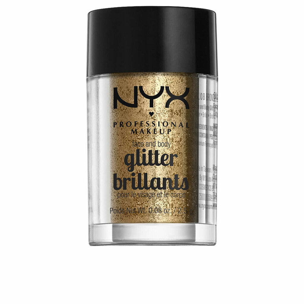 NYX Glitter Brillants Face and Body Bronze 2,5g hinta ja tiedot | Silmämeikit | hobbyhall.fi