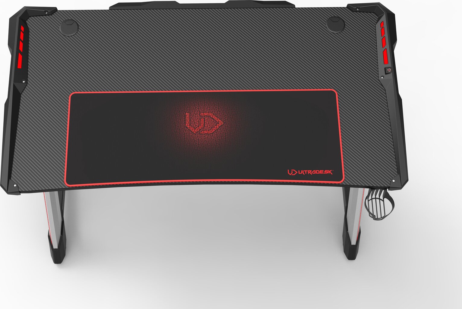 Pelipöytä Ultradesk Racer, musta hinta ja tiedot | Tietokonepöydät ja työpöydät | hobbyhall.fi