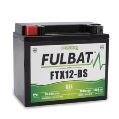 Akku FULBAT FTX12-BS, 10 Ah 180 A EN 12 V hinta ja tiedot | Moottoripyörien akut | hobbyhall.fi