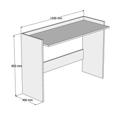 Kalune Design Nalo -työpöytä, valkoinen hinta ja tiedot | Tietokonepöydät ja työpöydät | hobbyhall.fi