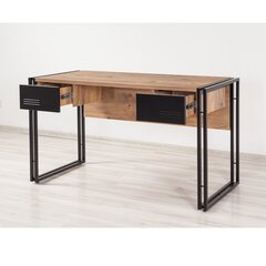 Kalune Design Cosmo Mensa -työpöytä, ruskea/musta hinta ja tiedot | Tietokonepöydät ja työpöydät | hobbyhall.fi