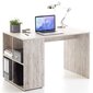 FMD Pöytä sivuhyllyillä 117x73x75 cm hiekkatammi hinta ja tiedot | Tietokonepöydät ja työpöydät | hobbyhall.fi
