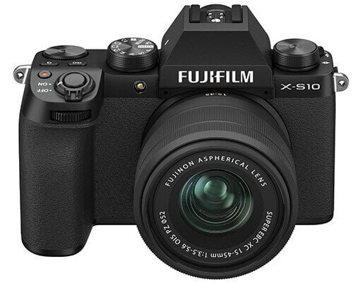 Fujifilm X-S10 + 15-45mm Kit, mustan värinen hybridikamera hinta ja tiedot | Kamerat | hobbyhall.fi