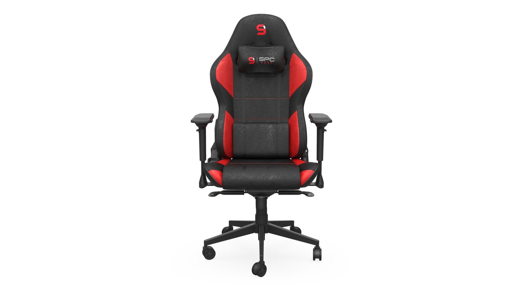 SPC Gear SR600 RD Gaming nojatuoli pehmustetulla istuimella, musta/punainen hinta ja tiedot | Toimistotuolit | hobbyhall.fi