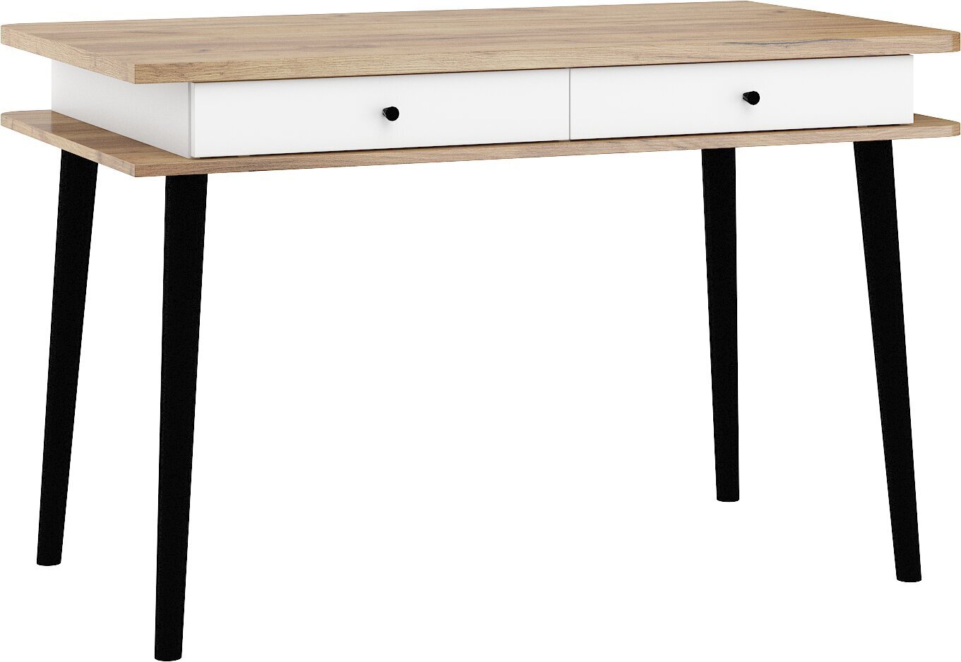 Pöytä Meblocross Dolce Dol-02, vaaleanruskea/musta hinta ja tiedot | Tietokonepöydät ja työpöydät | hobbyhall.fi