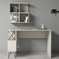 Kalune Design 845 (III) -työpöytä, hylly ja seinähylly, musta/beige hinta ja tiedot | Tietokonepöydät ja työpöydät | hobbyhall.fi